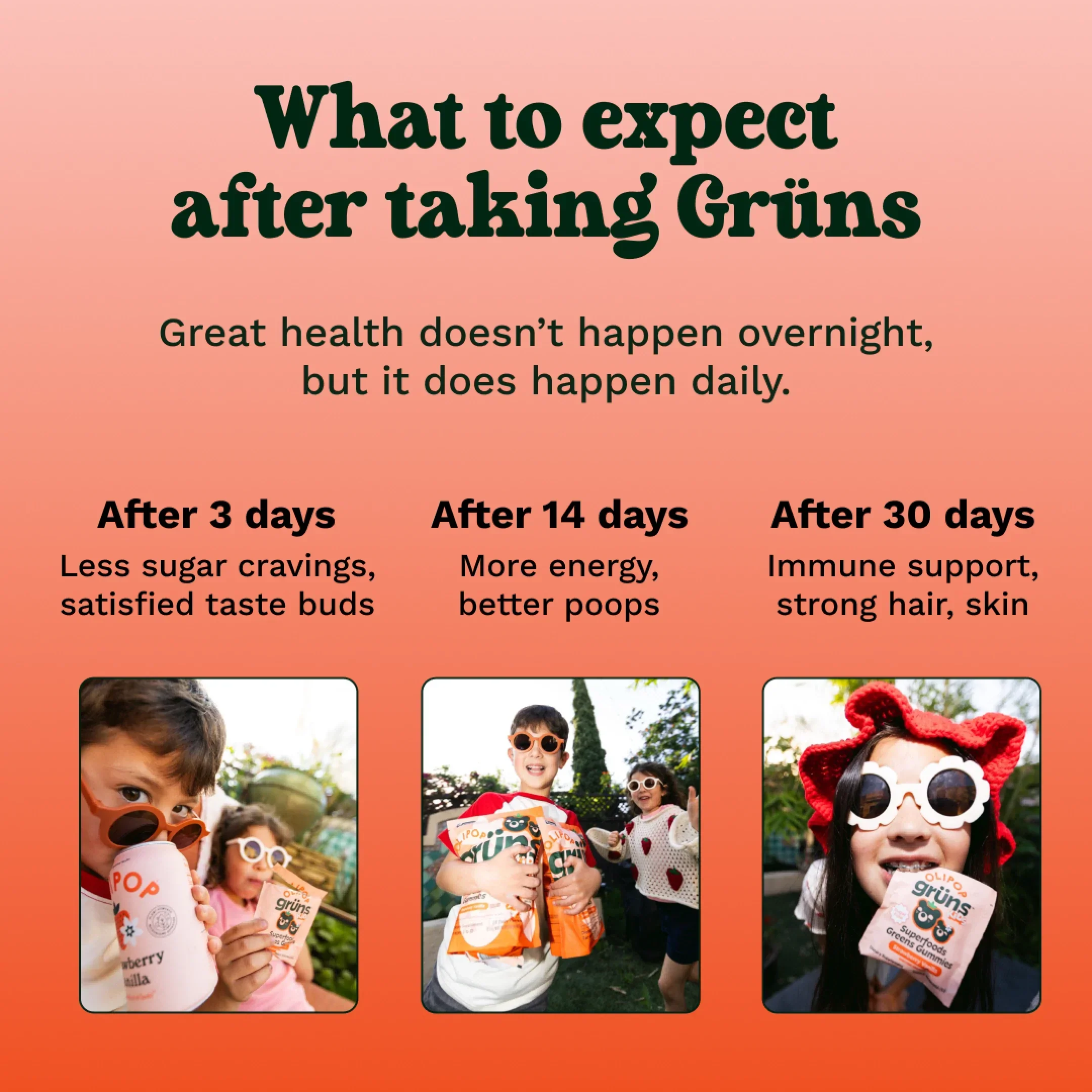 Grüns Kids OLIPOP® - Easy Support